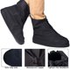 thumbnail image 3 of Cubrezapatillas impermeables Cubrezapatillas impermeables para hombres y mujeres, antideslizantes, reutilizables, color negro, impermeables, para lluvia, días de nieve y caminos fangosos, 3 of 4