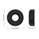 thumbnail image 3 of 1 par de fundas de almohadillas impermeables de silicona para Sony WH-CH520 (negro), 3 of 3