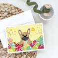 thumbnail image 2 of Easter Eggs French Bulldog Cream Greeting Cards and Envelopes Pack of 8, 2 of 2