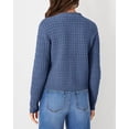 thumbnail image 2 of Suéter PRETTYGARDEN Cárdigan de Punto para Mujer Gris Azul Talla S, 2 of 6