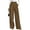 Brown, variant on Womens Wide Leg Dress Pants Business Casual Flowy Work Palazzo Pants High Waisted Slacks Trousers