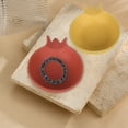 thumbnail image 1 of Bandeja de joyería de cerámica de granada | Pantalla de almacenamiento con acabado granate | Llavero multiuso | Adorno decorativo para entrada o tocador | 14,5x12x4cm | Rojo o amarillo | 1 Pieza, 1 of 5