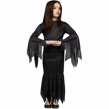 Morticia Child Halloween Costume