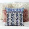 thumbnail image 5 of Taj Garden Columns Duo Indoor/Outdoor Pillow in Blue Green Gray 28x28, 5 of 6