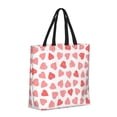 thumbnail image 2 of Kll Pink Hearts1 Pattern Aesthetic Tote Bag For Women Beach Bag Shopping Bags Shoulder Bag Reusable Grocery Bags, 2 of 8