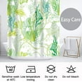 thumbnail image 6 of Extra Long 72"x84"Green Coastal Shower Curtain Set with Hooks,Starfish Seashell Coral Bathroom Curtain,Waterproof Washable Fabric for Bathroom Decor, 6 of 6