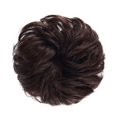 thumbnail image 4 of Chignon Désordonné Pièce de Cheveux Extensions de Cheveux Élastiques Queue de Cheval avec Cheveux Synthétiques Accessoires Chocolat Noir Brun, 4 of 7