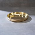 thumbnail image 1 of Handcrafted Brass Plate - Thali - Dinner Plate Serving Tableware | Golden Brass Non-toxic, 1 of 5