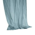 thumbnail image 3 of Loft Living Peoria Sheer Dual Header Single Curtain Panel 52 x 63 in Blue, 3 of 6