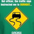 thumbnail image 3 of CafePress - Burnout Traffic Sign 2 Dark T Shirt - Men's Classic Graphic Cotton T-Shirt, 3 of 4