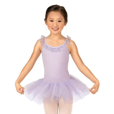 Camisole Tutu - Girls Ruffle Neck Camisole Tutu Ballet Dress