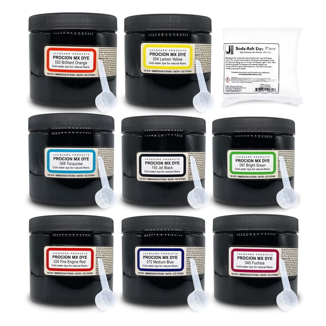 Kit de tintes Moshify Procion MX de 8 colores, 236 ml cada uno