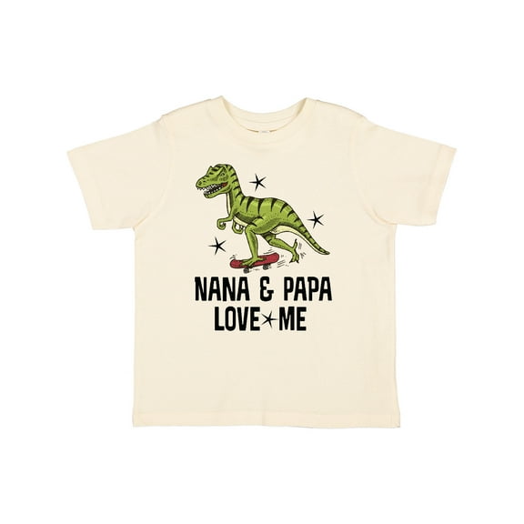 Inktastic Nana and Papa Love Me Dinosaur Grandson Boys Toddler T-Shirt