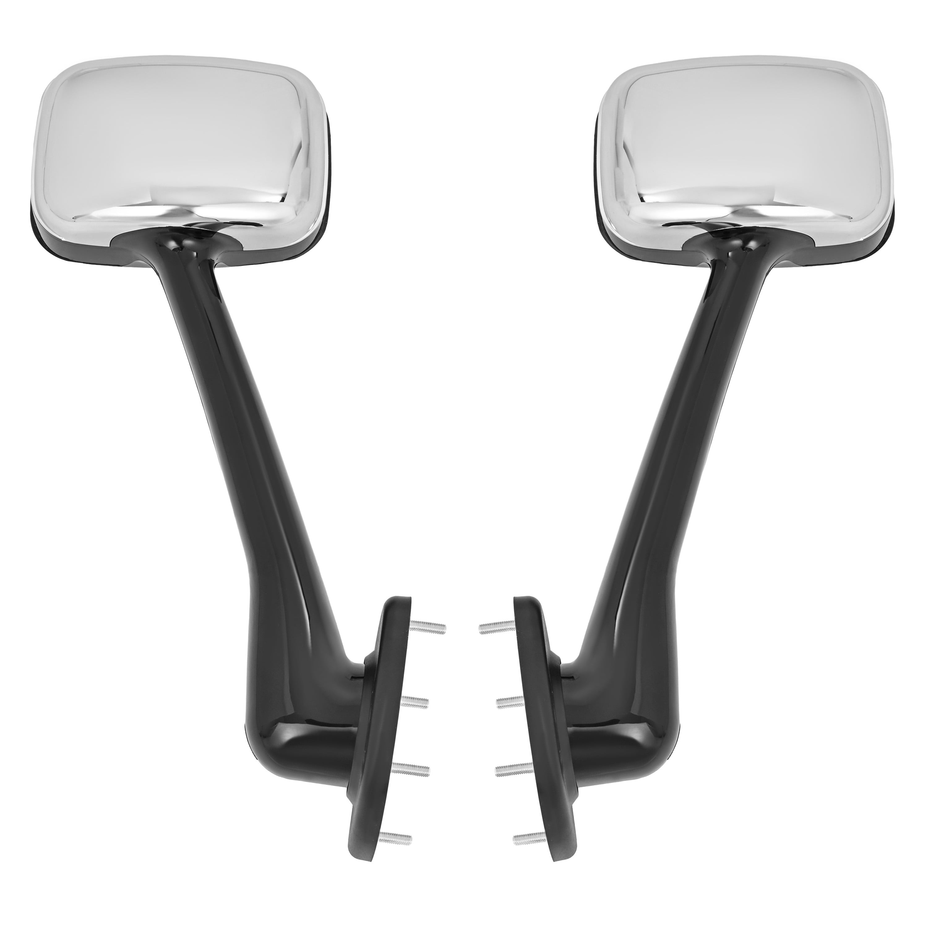 KOJEM Pair Hood Mirror Compatible with 2008-2017 Freightliner Cascadia Pair Hood Mirrors Cap Cover Trucks Pickup Manual Hood Mirror Driver Left and Passenger Side Pair
