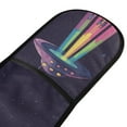 thumbnail image 4 of Yayeee Double Oven Mitt Kitchen Heat Resistant Baking 35" x7" Quilted Glove, Purple UFO, 4 of 6