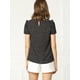 thumbnail image 5 of INSPIRE CHIC Blusa Tops De Lunares Volante Fruncido Manga Corta Cuello Alto Para Mujeres Negro XS, 5 of 6