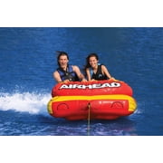 AIRHEAD AHLW-2 Live Wire 2 Inflatable 1-2 Rider Boat Towable Lake Water Tube