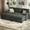 Corduroy-Dark Gray, variant on COPIAE 80” L Shaped Sofa Sleeper, 2 in 1 Pull Out Sofa Bed with Upholstered Cushion, Faux Leather Couch with Storage& Removable Armrest, Modern Comfort Sectional Couch Bed for Living Room Bedroom