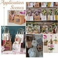thumbnail image 7 of 12 pcs Peru Craft Paper Bags 15x15cm Carrier Paper Gift Bags With Handles Party Favor Kraft Paper bag with Clear Square Window for Candy Cookies Packaging Wedding Party Store Retail 12pcs, 7 of 7