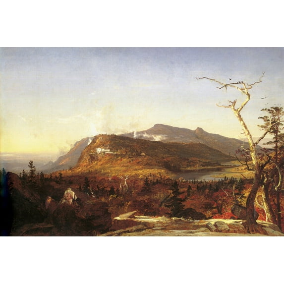 Jasper Cropsey - Catskill Mountain- CANVAS OR PRINT WALL ART