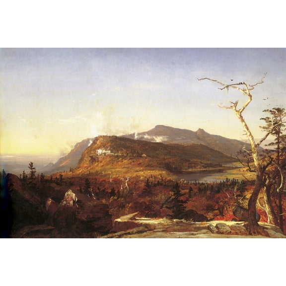 Jasper Cropsey - Catskill Mountain- CANVAS OR PRINT WALL ART