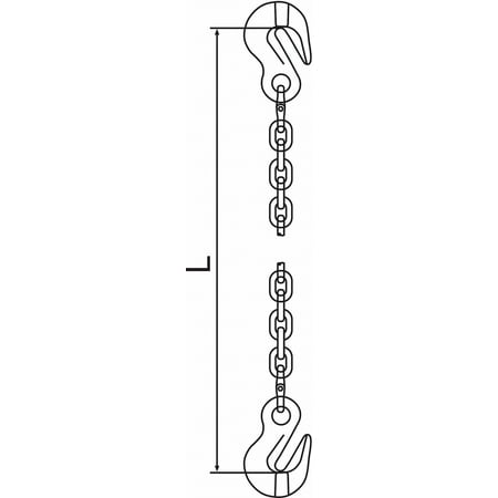 

Pewag Chain Sling G120 SGG Alloy Steel 10 ft L 10G120SGG/10
