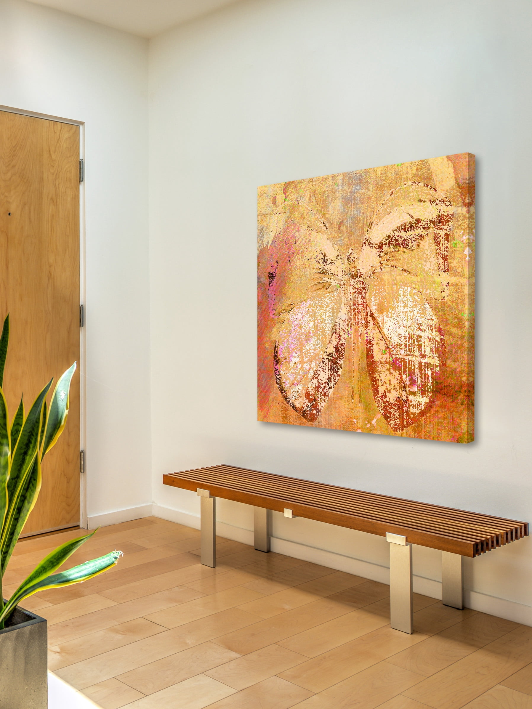 "Farfalla V" Painting Print on Wrapped Canvas