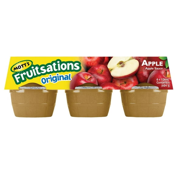 Mott’s Fruitsations Original Apple Sauce, 6 x 113 g