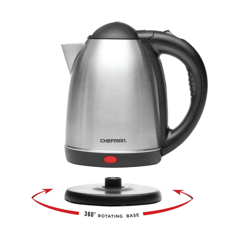 Chefman Stainless Steel Electric Kettle RJ11-18-TI-KW, Color