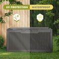 thumbnail image 4 of Homall 100-Gallon Outdoor Resin Deck Box for All-Weather Use Lockable Waterproof Storage Solution with Cushion Storage,Gray, 4 of 7