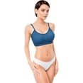 thumbnail image 5 of 4 Pieces Bralette Neck Cami Bra Wireless Tank Top Sports Bra for Women, 5 of 6