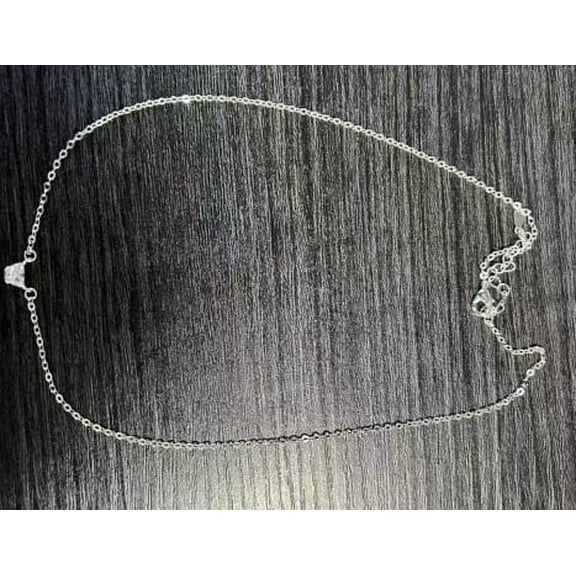 VIDONIO 925 Silver Chain for Women, 3mm Link Chain for Women, Adjustable 925 Silver Chain (43cm 5cm), Waterproof Necklace for Women, Elegant and Classic Sterling Jewelry Gift for Women