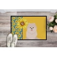 thumbnail image 2 of Summer Sunflowers White Pomeranian Indoor or Outdoor Mat 18x27 27 in x 18 in, 2 of 5