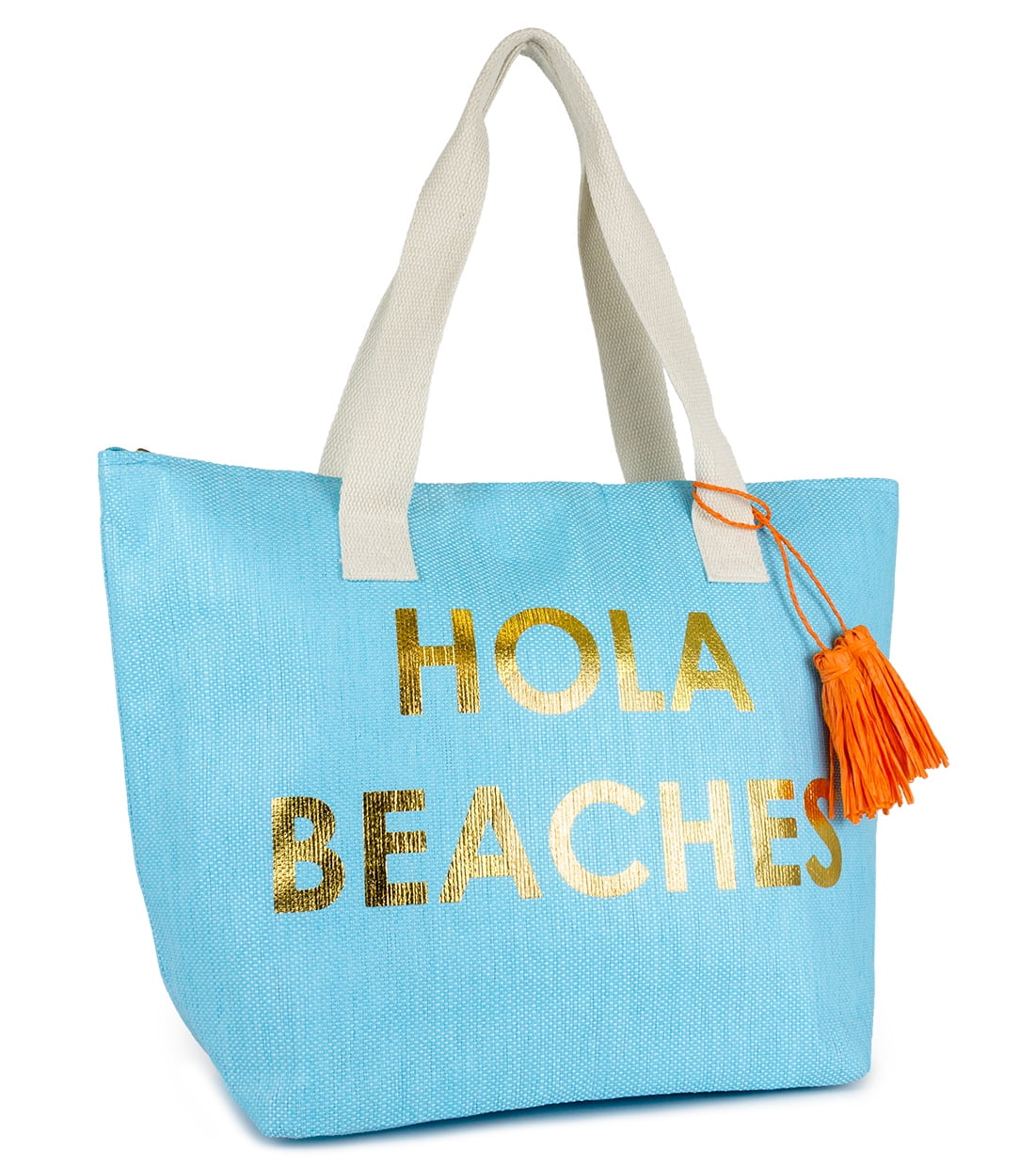 Magid WOMEN'S INSULATED HOLA BEACHES TURQUOISE BEACH TOTE BAG WITH