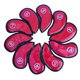 thumbnail image 4 of Club de golf 10 Uds para la cabeza para hombres, mujeres, golfistas, cubierta protectora de individualizado, putter de golf multicolor - Rojo Sunnimix Casco de hierro para palo de golf, 4 of 8