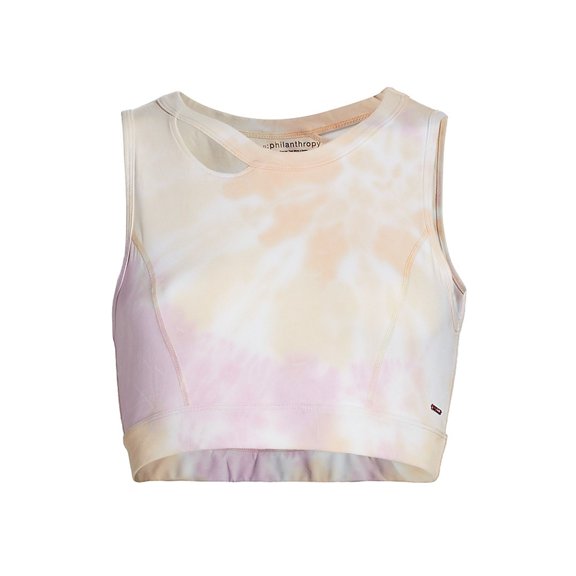 n:philanthropy Womens Novella Longline Sports Bra, Orange, Large