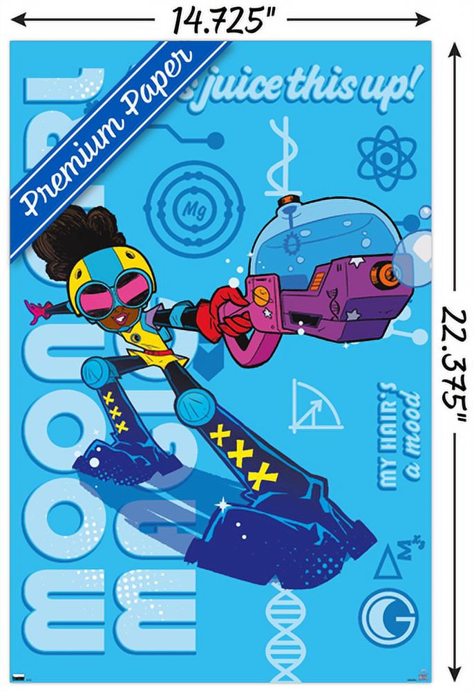 Marvel's Moon Girl & Devil Dinosaur - More Juice Wall Poster, 14.725" x 22.375"