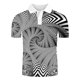 thumbnail image 1 of Blusa de manga corta con estampado de cuello vuelto para hombre Pompotops oipoqjl43037, 1 of 3