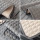 thumbnail image 5 of Nvzi Velvet Plush Non Slip Geometric Quilted Sectional Couch Covers for Kids, Pets-35.4*35.4inch,Grey, 5 of 5