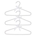 thumbnail image 1 of 3 perchas de plástico con perlas de imitación, perchas estándar de metal con lazo para mujeres, niñas y niños, vestidos de boda, abrigos y camisas, color marfil., 1 of 7