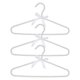 thumbnail image 1 of 3 perchas de plástico con perlas de imitación, perchas estándar de metal con lazo para mujeres, niñas y niños, vestidos de boda, abrigos y camisas, color marfil., 1 of 7
