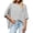 Grey, variant on Women Summer Oversized T Shirt Batwing Sleeve Short Sleeve Asymmetric Hem Top Loose Waist T Shirt