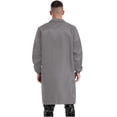 thumbnail image 2 of TiaoBug Men's Work Overalls One Piece Wear Resistant Dustproof Work Coat Long Sleeve Lab Coat Gray 180/XXL, 2 of 7
