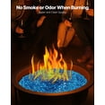 thumbnail image 5 of 10 LBS Fire Glass 3/4-Inch Fireplace Glass Rocks for Fire Pit Caribbean Blue, 5 of 7