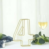 Efavormart 8" Tall Gold Wedding Centerpiece 3D Wire Letter Decoration For Wedding Party Decoration DIY Decoration Supplies - 4