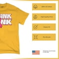 thumbnail image 4 of Tee Hunt Think Pink T-shirt Breast Cancer Awareness Pink Ribbon Men's Tee, Yellow, 3X-Large, 4 of 5