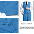 thumbnail image 4 of Lycody 5PCS Boys Formal Slim Suit Teen Dress Clothes Bearer Pants Vest Shirt BowTie or Tie Wedding Ring Outfit for Kids Fit Suit for Graduate Easter, 4 of 6