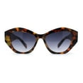 thumbnail image 2 of Womens Mod Geometric Angular Cat Eye Plastic Sunglasses Tortoise - Smoke, 2 of 4