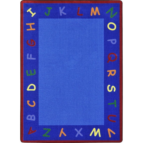 Joy Carpets Kid Essentials New Beginnings 7'8" x 10'9" Area Rug in Color Multi