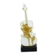 thumbnail image 2 of Estatua de violín, decoración de escritorio, adorno, arte abstracto, estatuilla de violín para cafetería, Festival, librería, decoración artesanal de con rosa, 2 of 10
